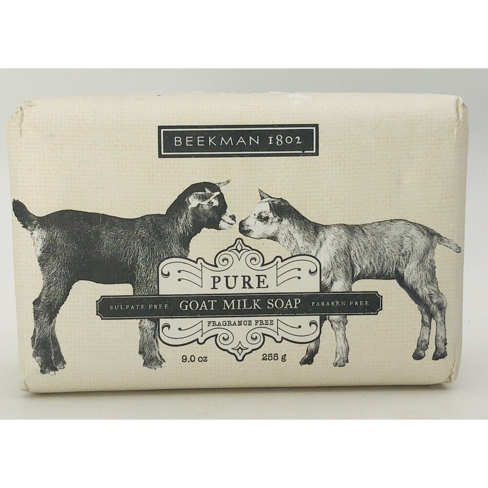 Beekman 1802 FRAGRANCE-FREE Pure Goat Milk Bar Soap 9 oz NEW & FRESH  MADE USA